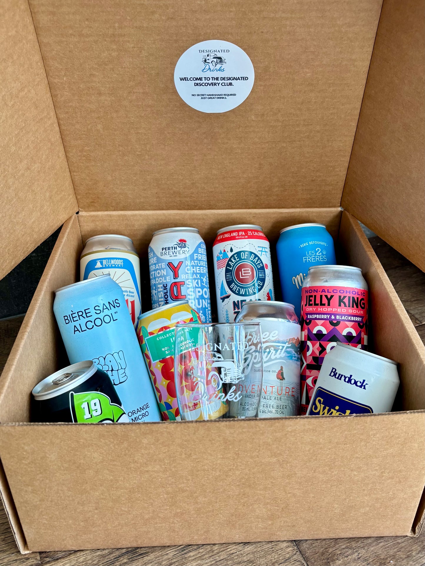 Designated Discovery (Non-Alcoholic) Beer Box