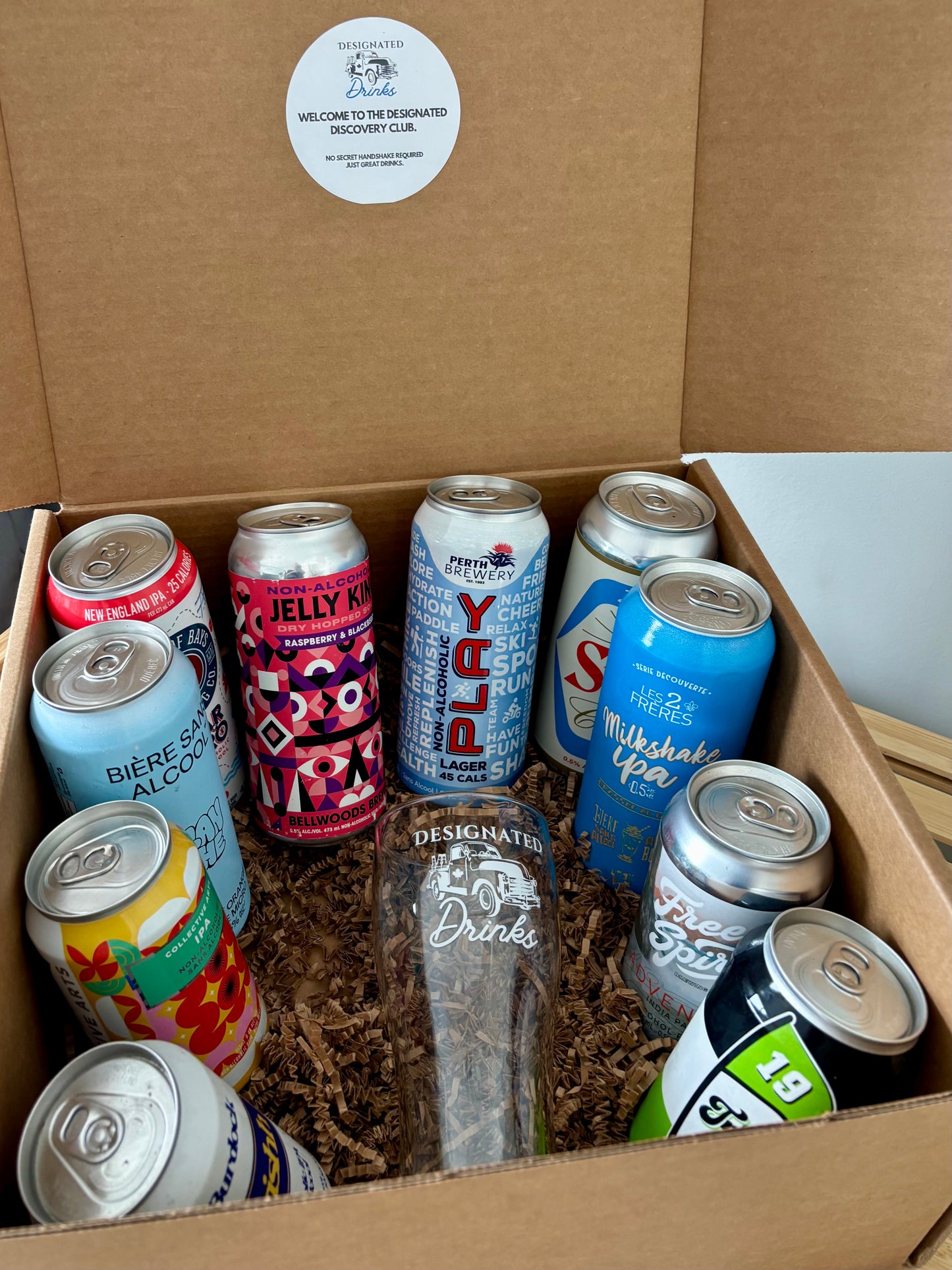 Designated Discovery (Non-Alcoholic) Beer Box