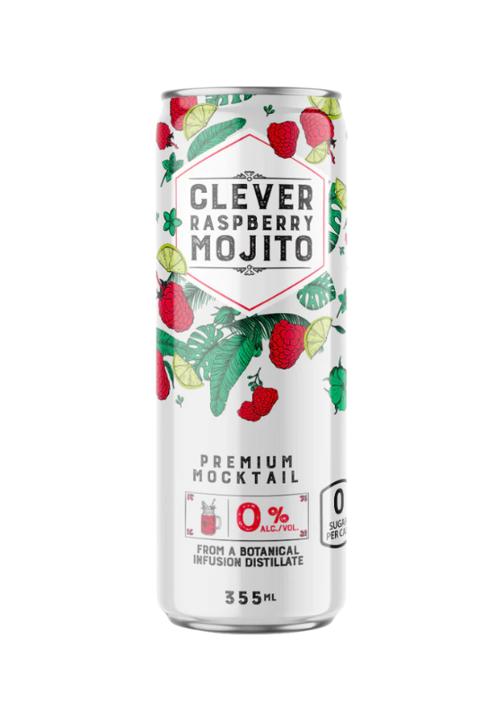 Clever (Non-Alcoholic) Raspberry Mojito